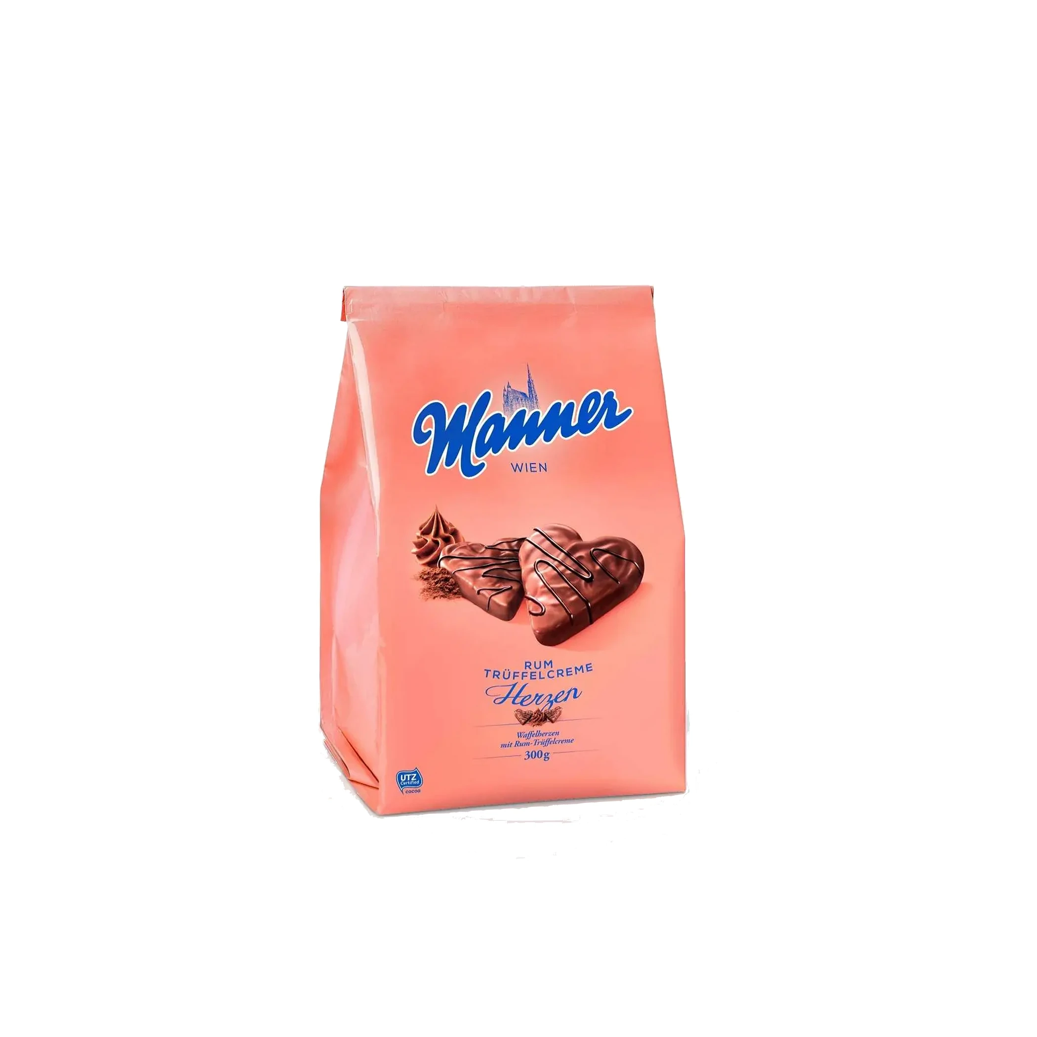 Manner Rum Truffle Hearts 300Gr